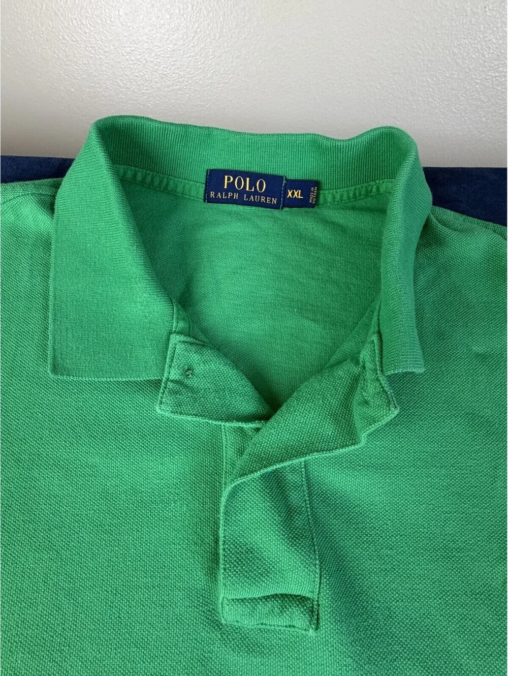 Polo Ralph Lauren Men’s XXL Green Classic Polo Orange Pony Short Sleeve